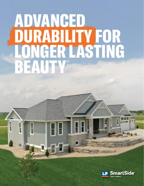 LP SmartSide engineered wood siding brochure - impact and moisture resistant lap, panel, and trim profiles